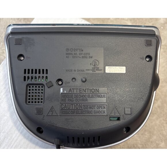 Sony Dream Machine FM/AM Clock Radio ICF-C273 With Dual Alarms & Snooze Function - Picture 8 of 9
